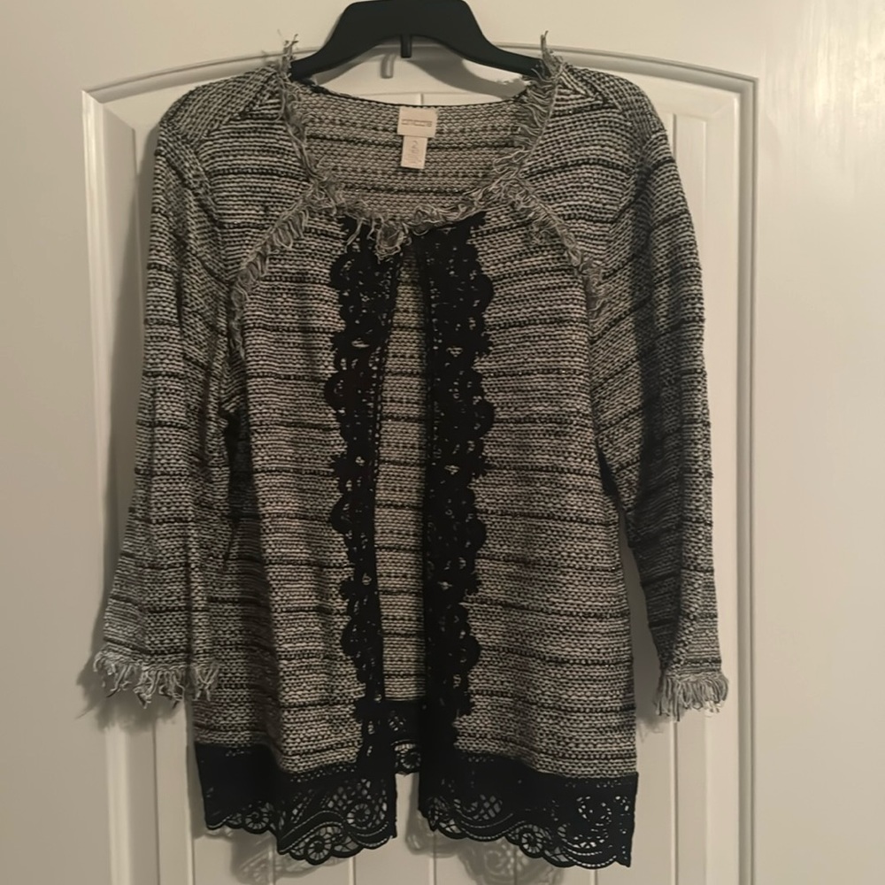 Chico’s 3/4 sleeve cardigan Size 2/M-L